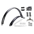 thumbnail image 2 of jinwen Mountain Bike Mudguards 24 inch Front and Rear Set Cycling Set Black Brace w Clamp, 2 of 9