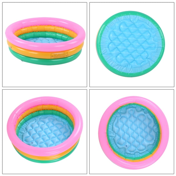 Piscine pour Enfants, Piscine Gonflable Souple pour Enfants, Forme Ronde, Couleur Vive, Bassin pour Bébé