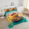 thumbnail image 4 of Erosebridal Ensembles de Couette Capybara Dessin Animé Format Très Grand, Couettes et Duvets d'Animaux Mignons pour Enfants, Réversible 3 Pcs, 4 of 7