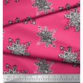 thumbnail image 2 of Soimoi Rayon Fabric Floral Block Print Fabric by The Yard 42 Inch Wide, 2 of 3