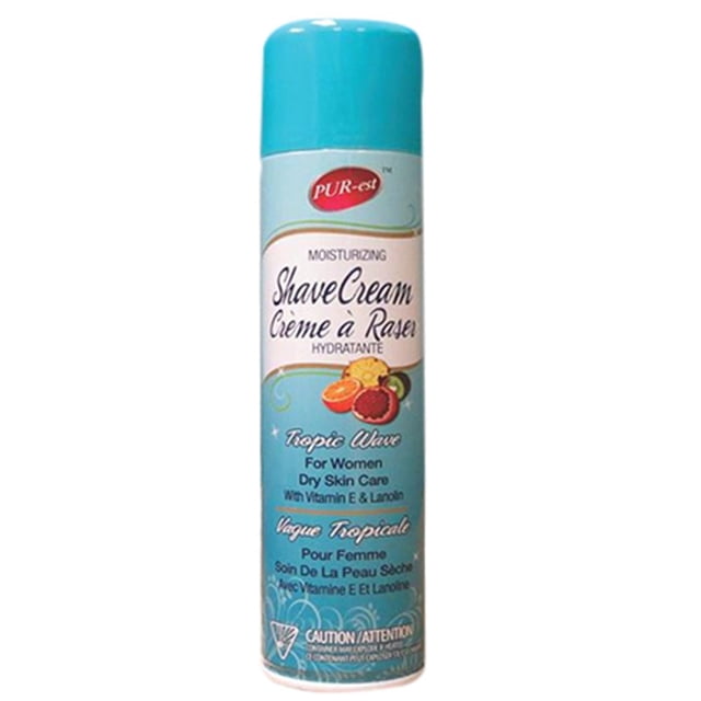 Crème à Raser Hydratante pour Femmes avec Vague Tropicale (269 g) (Lot de 3) par Purest