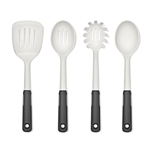 OXO Good Grips Ensemble d'Ustensiles en Nylon de 4 Pcs, Avoine,