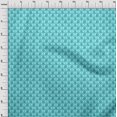 thumbnail image 4 of oneOone Velvet Aqua Blue Fabric Ogee Sewing Material Print Fabric By The Yard 58 Inch Wide, 4 of 4