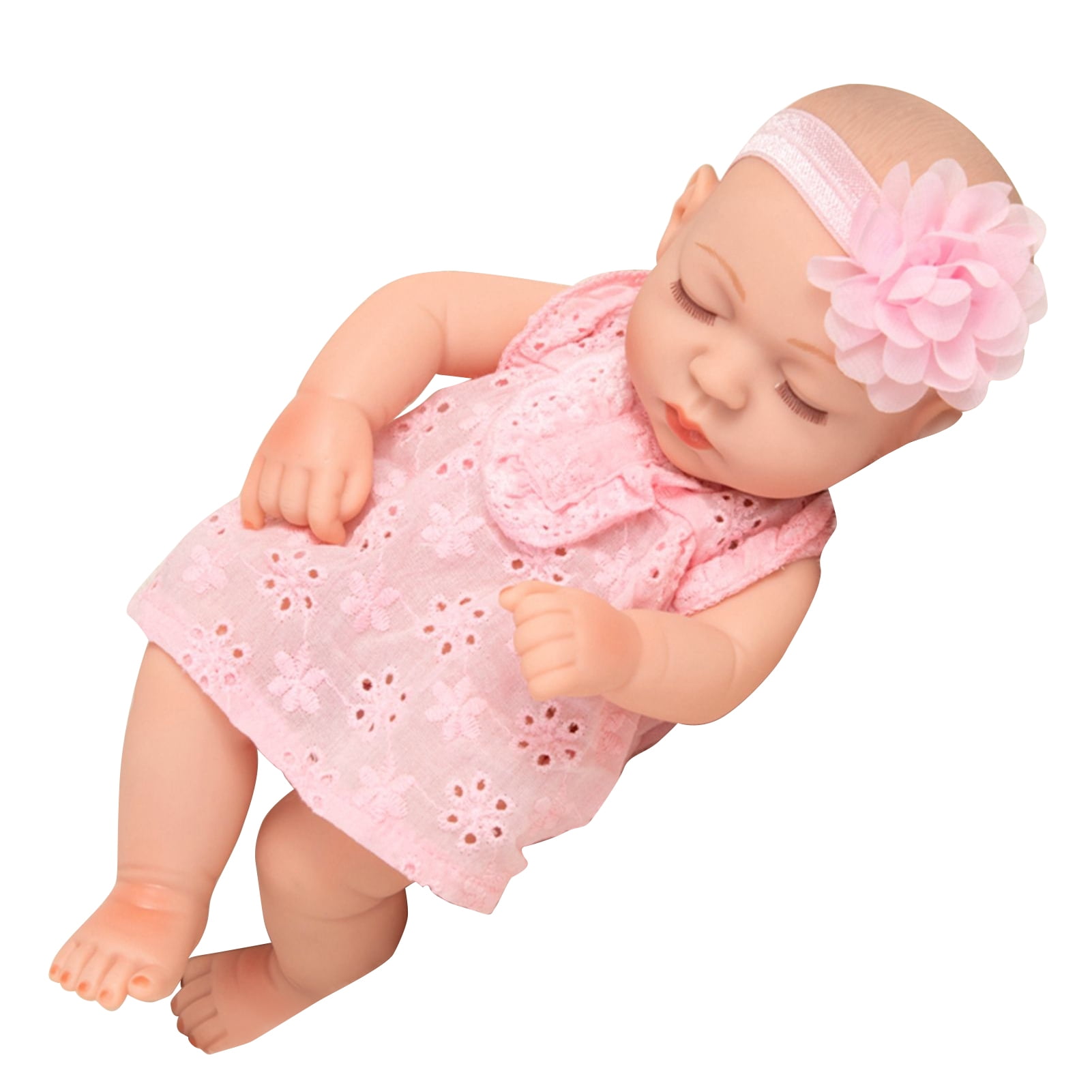 Lot De 4 Vêtements Pour Poupée Reborn 43-56 Cm – Ensemble Ours Rose (Chapeau, Combinaison, Pantalon, Chaussettes) – Cadeau Enfant, Lavable