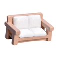 thumbnail image 2 of Miniature Furniture Model Mini House Scene Props Dollhouse Accessories Miniature Khaki Small Sofa, 2 of 9