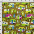 thumbnail image 4 of oneOone Tissu en Viscose Chiffon Moutarde Foncé Matériel de Robe de Camping Randonnée Tissu Imprimé au Mètre 42 Pouces de Large, 4 of 4