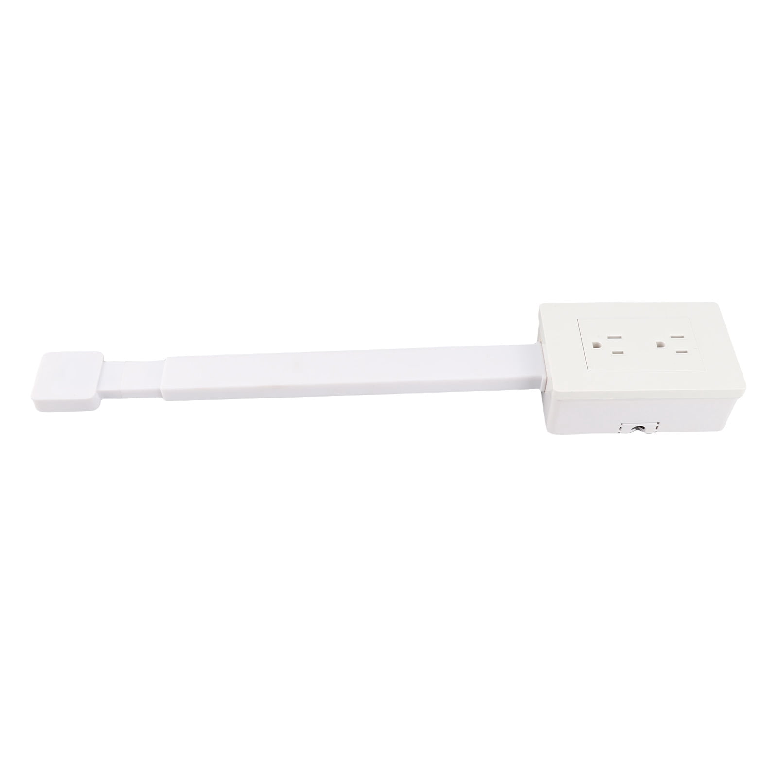 Rotating Plug Adapter, Power Socket Expander, 3 Prong Electrical Outlets Power Strip, 22 to 34 Inch Extension with 180 Degree Rotating Base