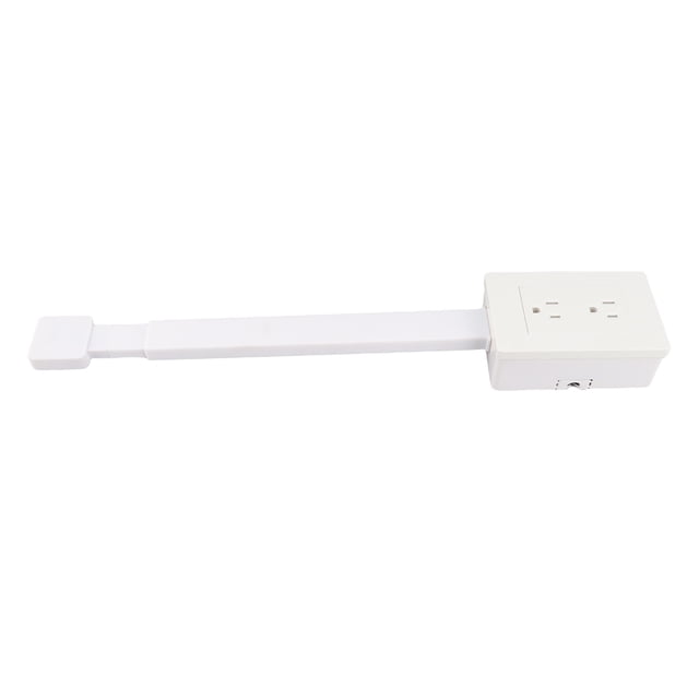 Rotating Plug Adapter, Power Socket Expander, 3 Prong Electrical Outlets Power Strip, 22 to 34 Inch Extension with 180 Degree Rotating Base
