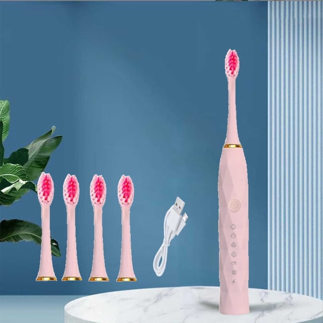Summer Savings Kcavykas Automatic Electric Toothbrush Adult Universal Soft Toothbrush Charging Six Automatic Toothbrush