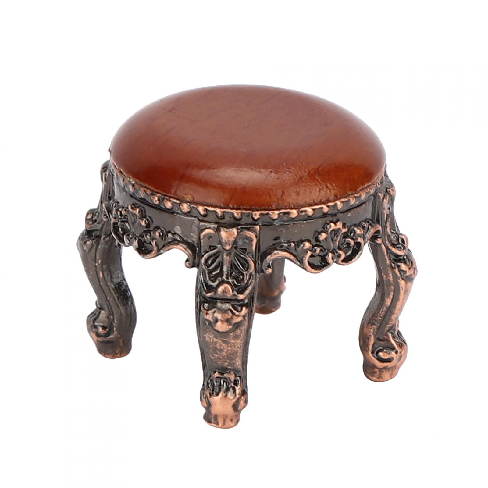 Meubles Miniatures pour Maison de Poupée, Tabouret de Meubles pour Maison de Poupée, Mini Tabouret Rond Fait Main pour Amoureux, Adultes, Enfants, Artisanat Miniature