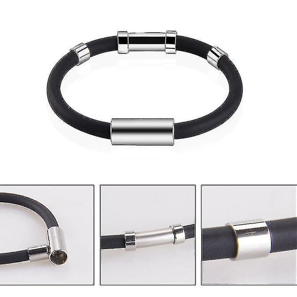 Winter Adjustable Anti-static Bracelet Eliminate Body Static Magnetic Sports Wristband Silicone Bracelet Unisex Jewelry