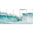 thumbnail image 2 of Massive Blue Waves Breaking Beach, 2 of 3