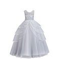 thumbnail image 1 of KAWELL Robe de Gala Princesse Sans Manches Brodée pour Filles Robe de Bal pour Enfants, 1 of 4