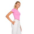 thumbnail image 4 of No Boundaries Women's Rib Baby Tee, 4 of 6