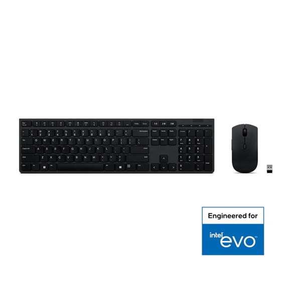 Lenovo Professional Wireless Rechargeable Combo Keyboard and Mouse
