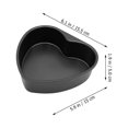 thumbnail image 2 of OUNONA Heart Shaped Bakeware Aluminum Alloy Easy to Carry for Professional Use 1Pcs, 2 of 8