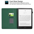 thumbnail image 2 of GSFY Case for All-new 7" Kindle Paperwhite 12th Gen & Kindle Colorsoft Signature Edition 2024 Release, Smart Premium PU Leather Wallet Stand Protective Cover Auto Sleep Wake, Green, 2 of 7