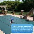 thumbnail image 4 of Blue Wave 16-ft x 32-ft Rectangular In Ground Pool Safety Cover w/ 4-ft x 8-ft Center Step, 4 of 8