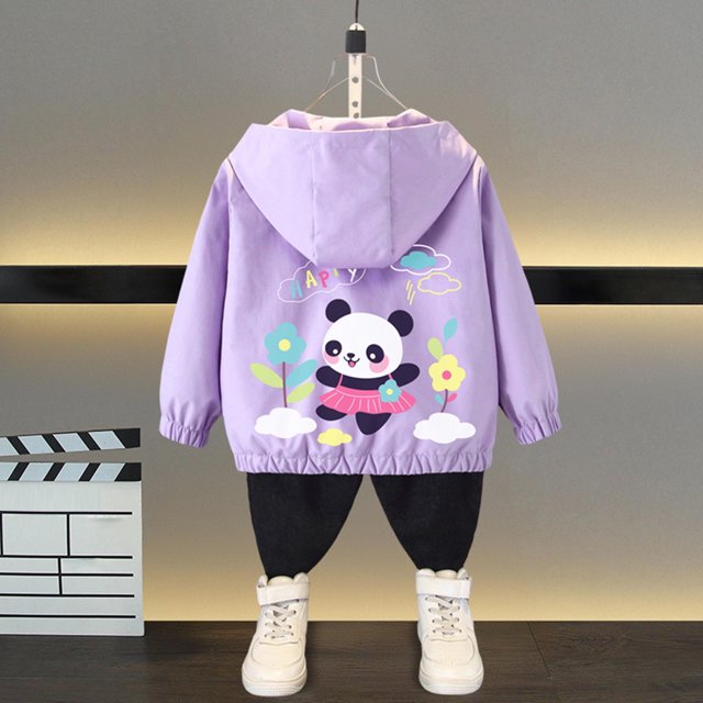 LOVZFMLL Vestes pour Filles Printemps Veste à Manches Longues à Capuche Décontractée Fine 7-8 Ans