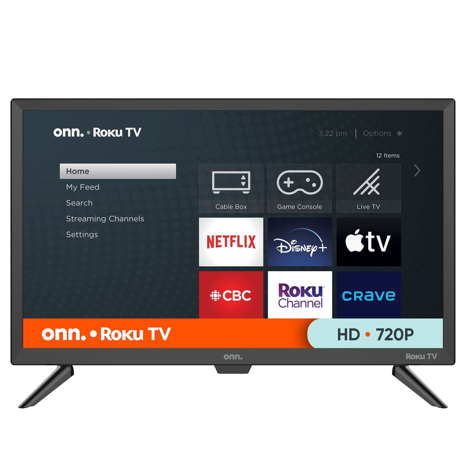 Refurbished Onn. 24" Class HD (720p) Smart DLED TV (100012590-CA)