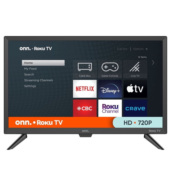 Refurbished Onn. 24" Class HD (720p) Smart DLED TV (100012590-CA)