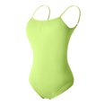 thumbnail image 1 of AherBiu Dancing Bodysuits for Women Sleeveless Backless Playsuits Stretchy Slim Comfy Soft Workout Rompers, 1 of 5