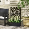 thumbnail image 2 of Outsunny Paravent Extérieur avec Bac de Jardin Surélevé, Cadre en Métal, 2 of 10