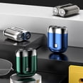 thumbnail image 4 of Mini Double Head Electric Shaver USB Rechargeable Waterproof Travel Rotary Razor Portable Men Hair Beard Trimmer Remover Tool Father Boyfriend Gift, 4 of 8