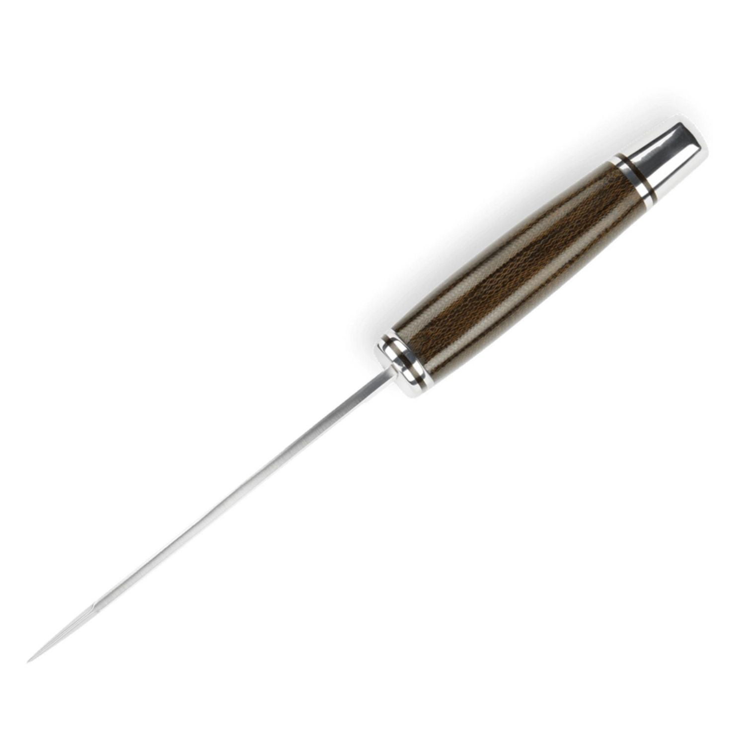 Couteau de chasse Buck 105 Pathfinder® – Lame clip S35VN, manche Micarta, étui en cuir – Fabriqué aux États-Unis, garantie éternelle