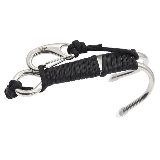koolsoo Hook Hook Double Stainless Stee Double Underwater Hook Black 5.3inch