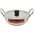 thumbnail image 1 of Chetak Aluminium Wok (Kadai) with Lid, 22cm, 1 of 6