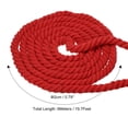 thumbnail image 2 of Unique Bargains 20 Feet Tug of War Rope for Adults Teen 3-Strand Natural Twisted Cotton Rope with Flag Rose Red, 2 of 7