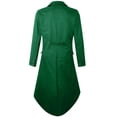 thumbnail image 4 of Gspmoly Oversized Tshirts for Men, Mens Gothic Solid Color Top Steampunk Medieval Tailcoat Uniform Performance Suit Lapel Jacket Going Out Tops up to 60% Off, 4 of 4