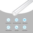 thumbnail image 3 of Unique Bargains Acrylic Pipe Clear Rigid Round Tube 24mm ID 30mm OD 10' for Lamps and Lanterns, Water Cooling System, 3 of 6