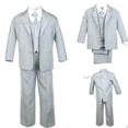 thumbnail image 1 of Altotux Garçon Bébé Tout-Petit Enfant Ado Formel Mariage Fête Smoking Gris Pâle S-20, 1 of 8