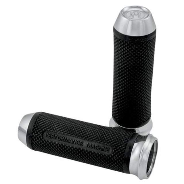 PM Performance Machine Chrome Elite Grips for 2008 & Newer TBW Harley Touring Models - HC-63-2028CH