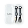 thumbnail image 1 of Amdohai 2Pcs Kids Travel Carry Set Children Portable Tableware Toddler Utensils, 1 of 7