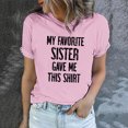 thumbnail image 1 of XZNGL Womens Funny Printed Pattern Casual Fashion Soild Color Short Sleeve Tops Blouse, 1 of 1