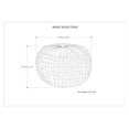thumbnail image 5 of SIMPLIHOME Renee Pouf Rond, Repose-Pieds, Rembourré en Velours Gris Ardoise, pour le Salon, la Chambre et la Chambre d'Enfant, Transitionnel, Moderne, 5 of 5