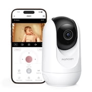 Momcozy Smart WiFi Baby Monitor, APP Control Baby Monitor with Camera & Audio, Danger Zone Alert, Motion & Cry Detection, 1080P Night Vision, 2-Way Talk, Photo & Video Recording
