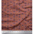 thumbnail image 1 of Soimoi Georgette Viscose Fabric Floral & Dragonfly Insects Fabric Prints By Yard 42 Inch Wide, 1 of 3