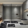thumbnail image 4 of Bathroom Rug Set 6 Piece | Plush Toilet Mats & Bath Mats | Non Slip Water Absorbent Washable Rugs for Bathroom Floor | Whole Room Set for Home, 4 of 6