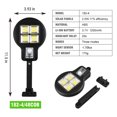 thumbnail image 4 of EGNMCR Solar Outdoor Lights, Motion Sensor Solar Powered Lights IP65 Waterproof, 3 Modes, With Remote Control,Wall Security Lights For Fence Yard Garden Patio Front, Gift, 4 of 8