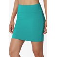 thumbnail image 4 of TheMoogan Women's Basic Stretch Cotton High Waist Double Layer Tube Mini Skirt, 4 of 7
