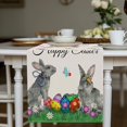thumbnail image 5 of Binwennn Décorations de Mariage Automne Table d'Entrée Lavée Chemin de Table de Pâques Lin Imprimé Lapin Nappe pour la Maison Décoration de Table pour Fête des Fêtes Nappe Tapis I, 5 of 5
