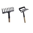 thumbnail image 1 of Farm Tuff 8 Tine Rake & Grubber garden tool set, 1 of 5