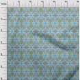 thumbnail image 3 of oneOone Viscose Chiffon Turquoise Blue Fabric African Sewing Material Print Fabric By The Yard 42 Inch Wide, 3 of 4