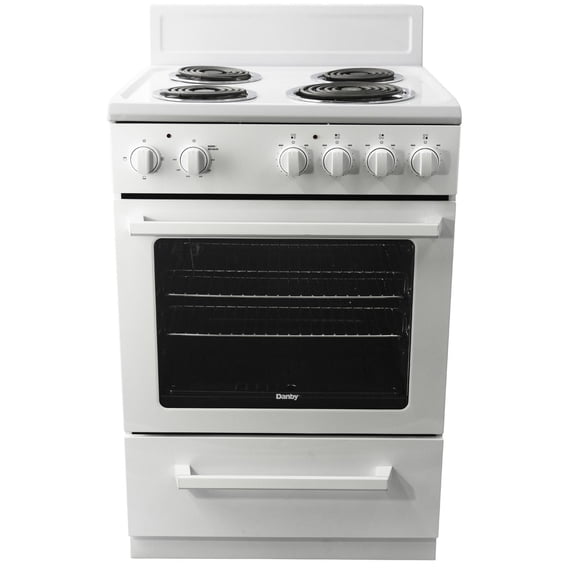 Danby DERM240WC Cuisinière électrique de 24 po de largeur en Blanc