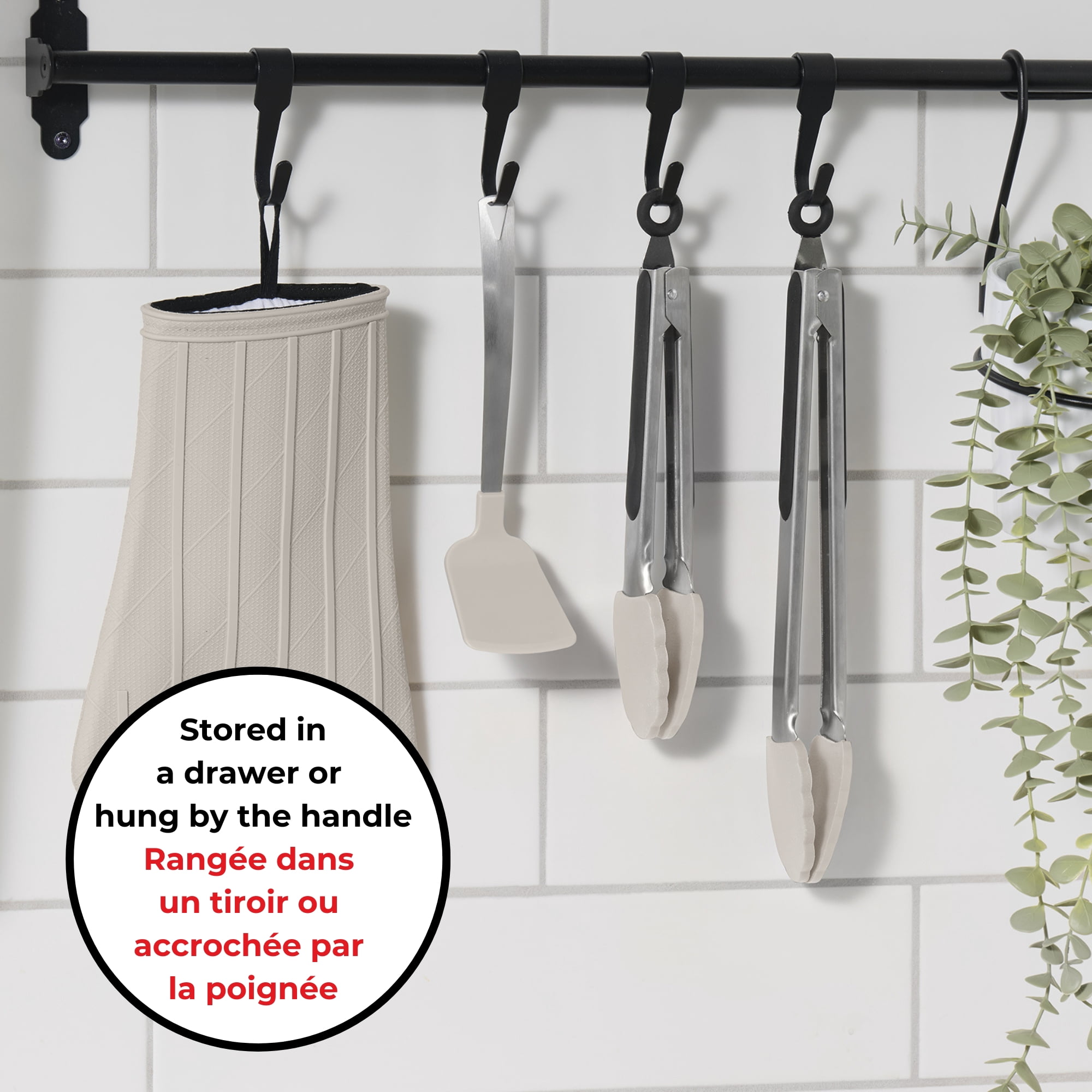 Starfrit Pinces en Silicone pour la cuisine, 30 cm (12 po), Antiadhésives, Résistantes à la Chaleur