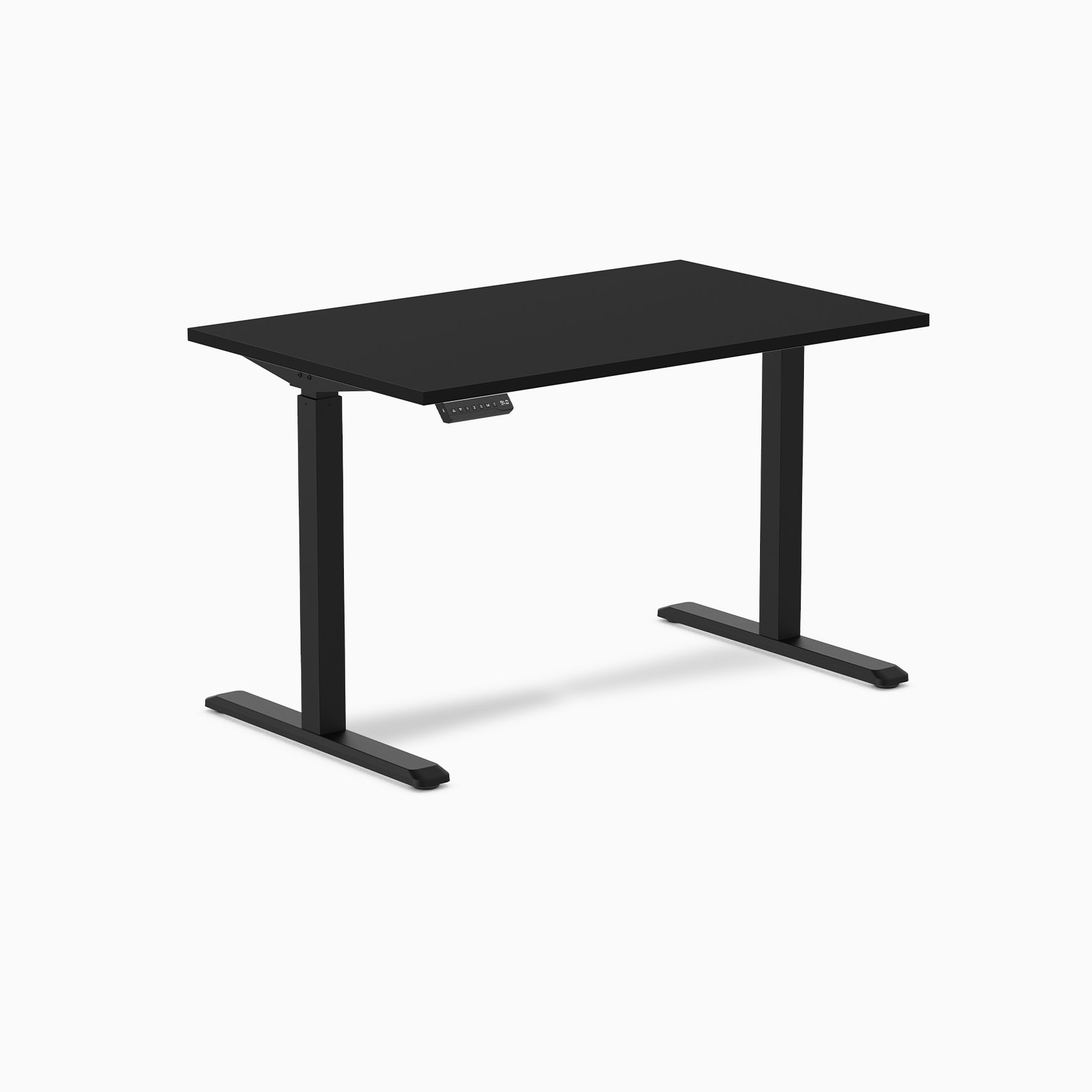 Desky Single Sit Stand Gaming Desk - Black / 47.2 x 29.5 inches / Black